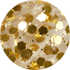 Dourado Hexagonal Flocado